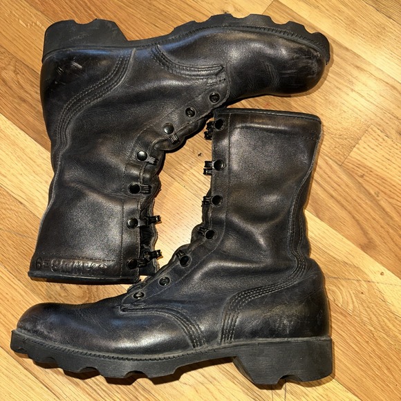 Vintage US Army boots 9-89.    ‎ Size 5.5. black army marine Combat - Picture 1 of 7